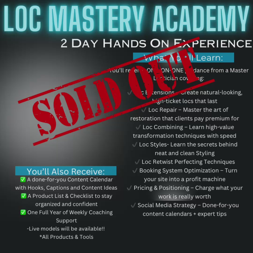 Loc Mastery Academy 2 Day 1:1 Hands-On Experience