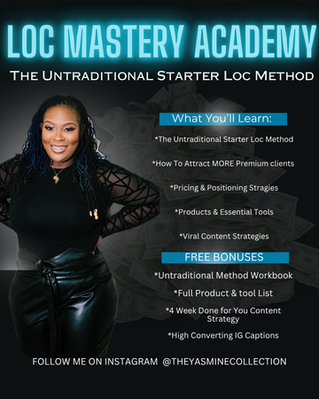 The Untraditional Starter Loc Method™: Start Microlocs in Under 8 hours, No braiding. No twisting. No interlocking